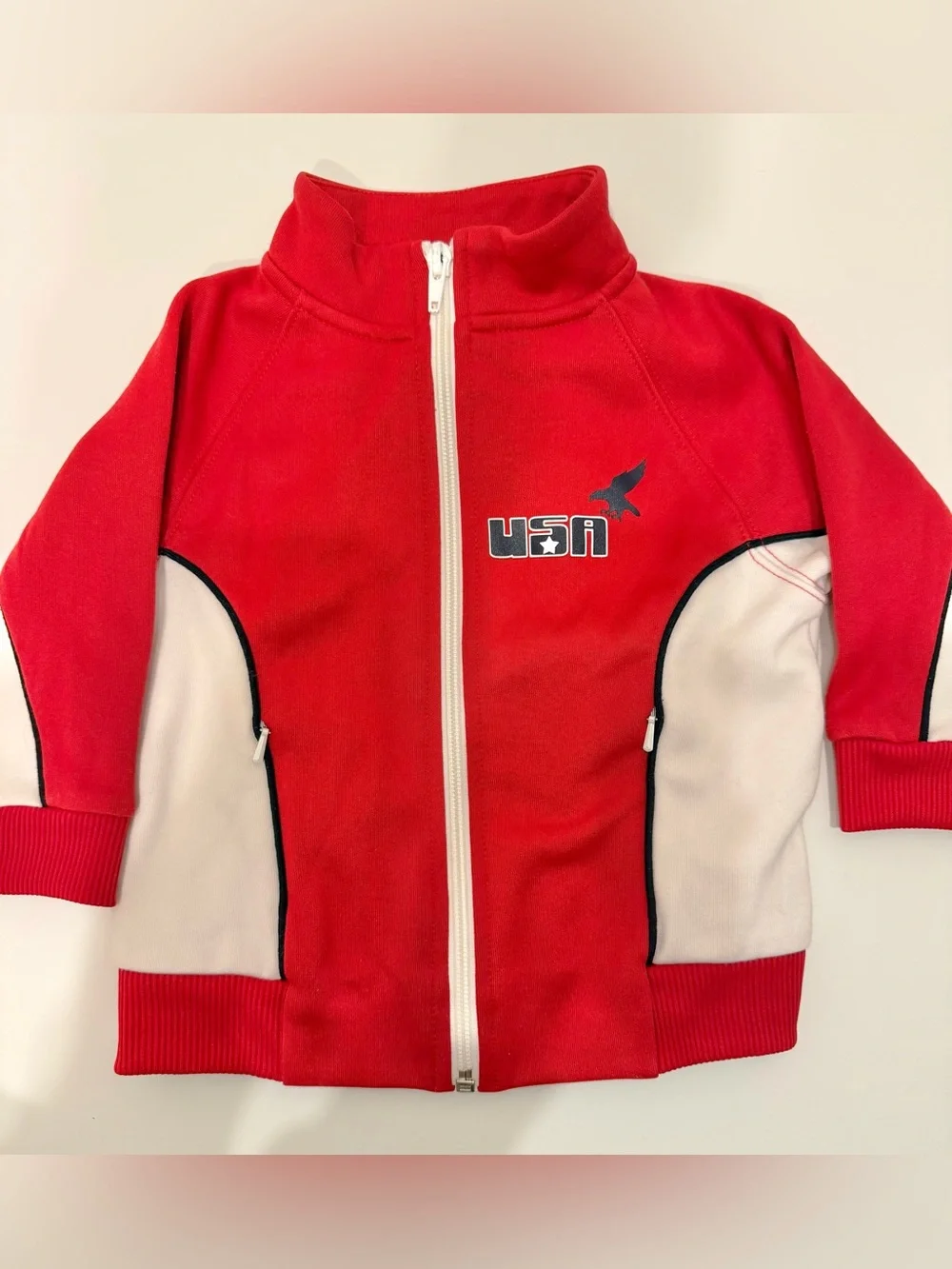 VINTAGE GYMBOREE USA Athletic Toddler Full Zip Jacket